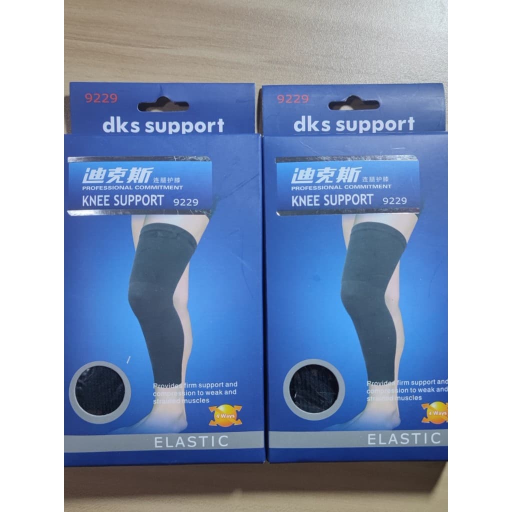 Dix 9229 Joelheiras estendidas masculinas Proteção quente Leggings confortáveis de alta elasticidade Um par respirável d