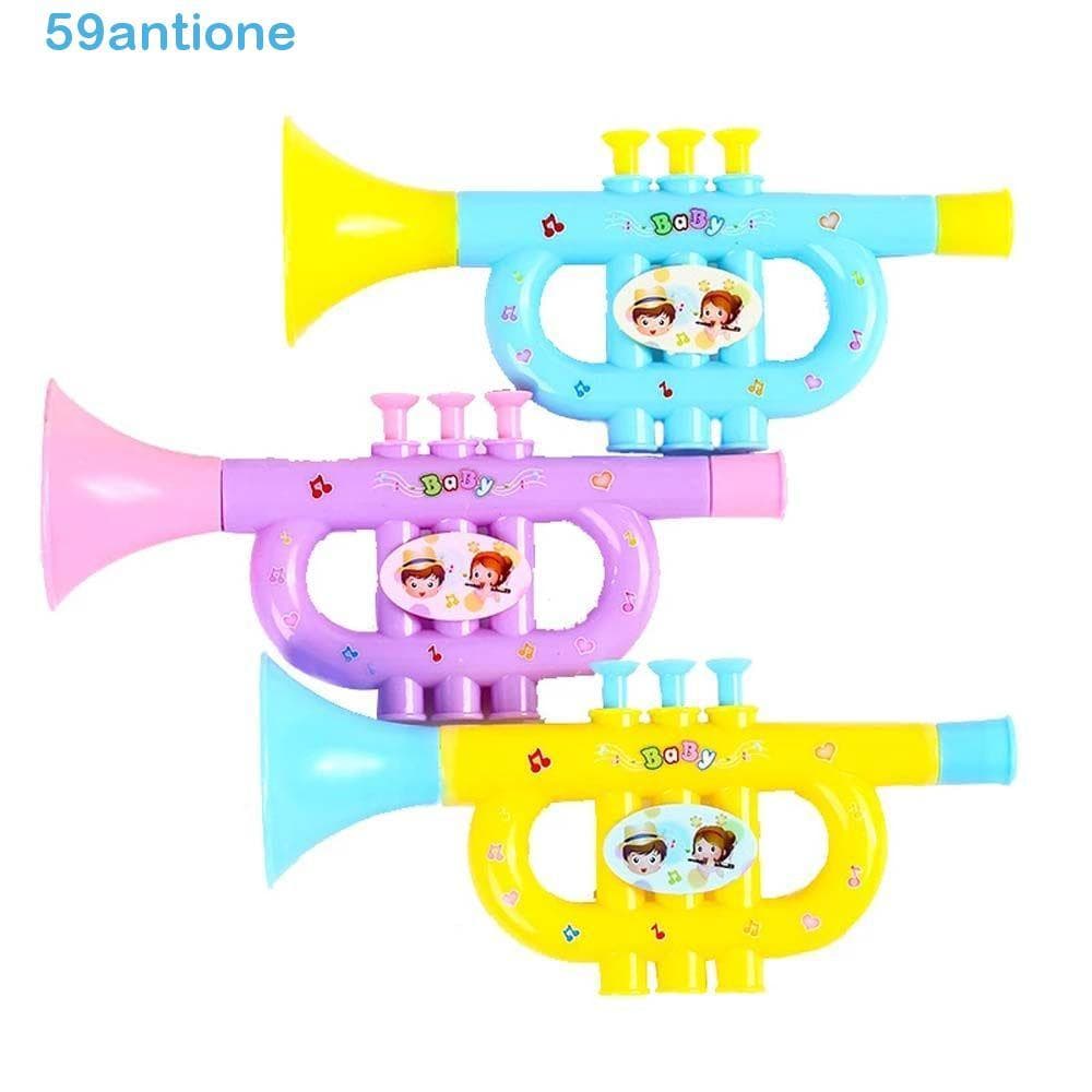 Crianças Trompete Infantil Jogando Cérebro Jogo Cor Aleatória Instrumento De Simulação Instrumentos Musicais Brinquedo