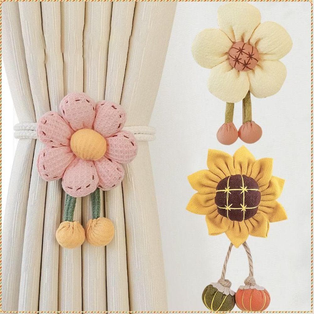 Tieback De Cortina Em Forma De Flor  , Fivela Com Faixa Elástica Ajustável , Corda De Desenho Animado