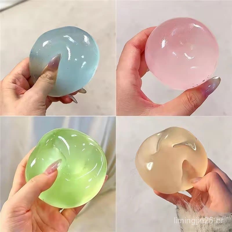 Coco Estresse Rosa Azul Bola Brinquedo Mole Maltose Lento-Rebote Claro Squeeze Anti-Stress Sensorial Para Crianças Adult