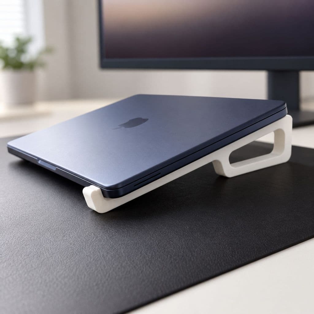 Suporte de Mesa para Notebook 13 a 14 Polegadas – Base Inclinada Kit 2 Peças