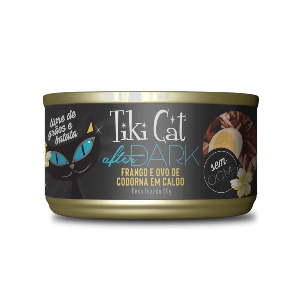 TIKI CAT AFTER DARK FRANGO E OVO CODORNA 80G