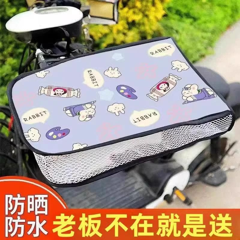 Veículo elétrico protetor solar lidar com capa verão pára-brisa à prova dwaterproof água capa bateria luvas da motocicle