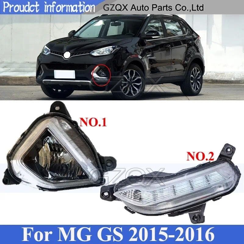 CAPQX Amortecedor Dianteiro Luz De Nevoeiro Do Dia Para MG GS 2015-2016 Frente Foglight Circulação Diurna DRL