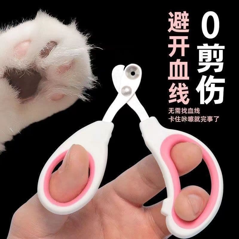 Tesoura de garra de gato para gatos, tesoura pequena cega para gatos, cortador de unhas, cortador de unhas, tesoura de g