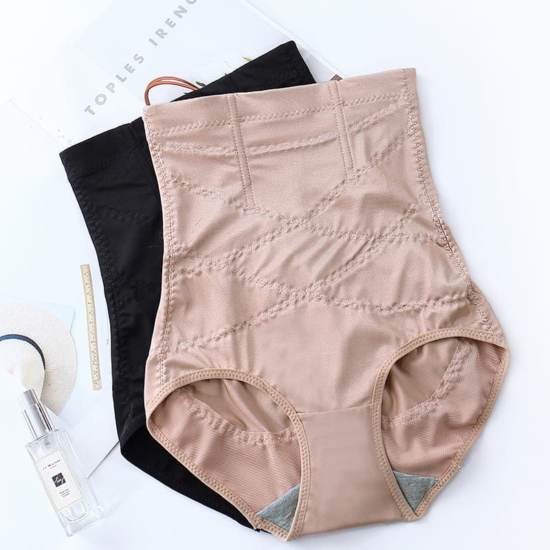 Calcinha plus size cintura alta Calcinha alta com controle de barriga Calcinha feminina cintura alta Anti-rolo de seda g