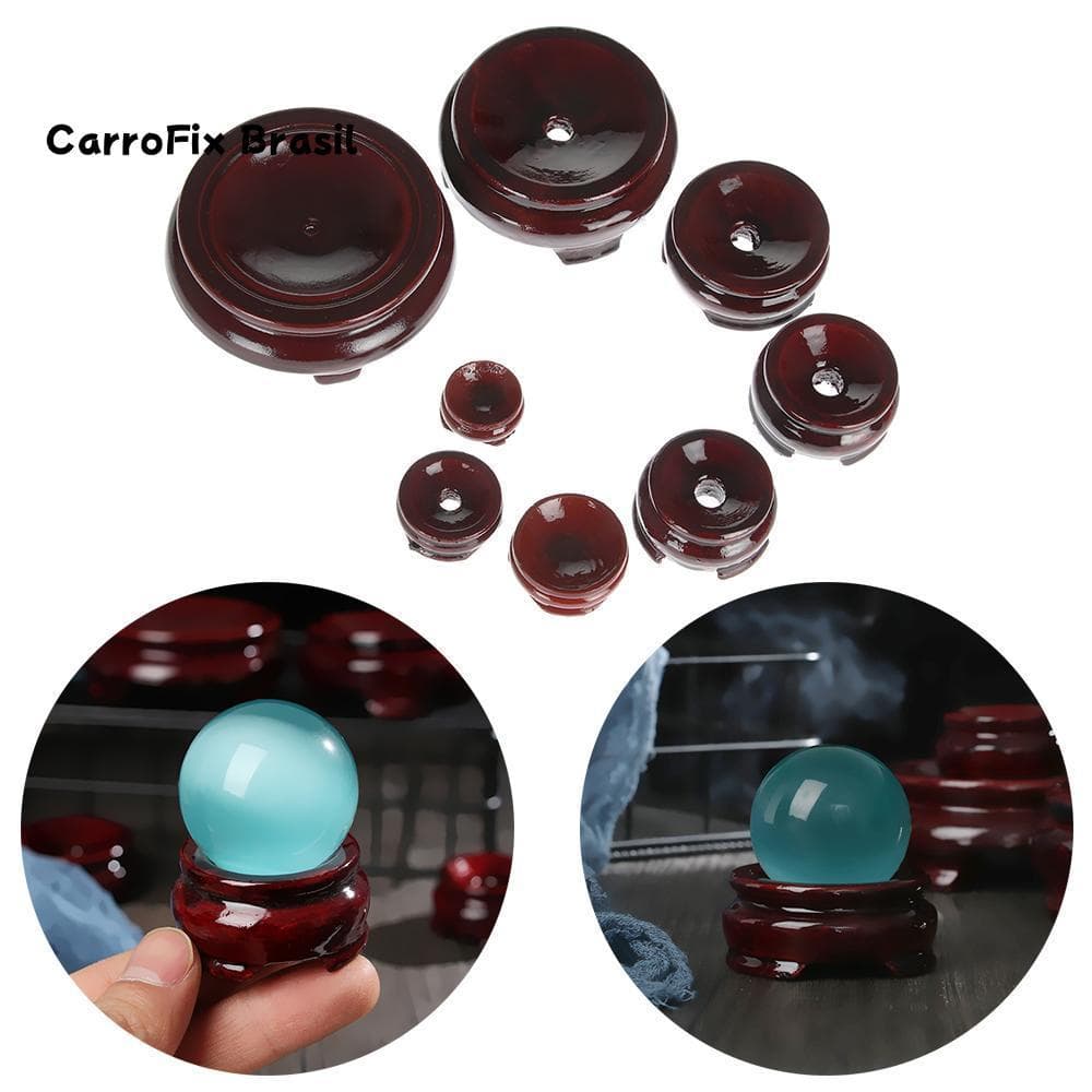 Base De Bola De Cristal WWAX Assento Fixo Artesanato Ornamento De Mesa Suporte De Exibição Em Miniatura