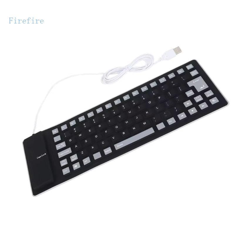 Firefire USB Wireds 85 Rollups Teclados Silicone Dobráveis E Flexíveis Para Digitação Silenciosa Notebook PC D