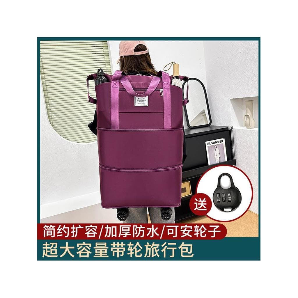 Bolsa de viagem grande capacidade destacável Universal roda armazenamento mochila mochila saco de armazenamento de expan