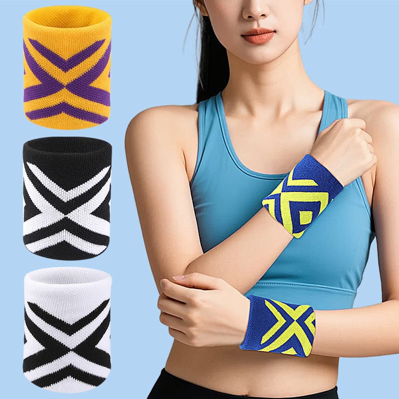 Pulseira esportiva tênis Fitness correndo pulseira de compressão elástica basquete Badminton treinamento pulseira