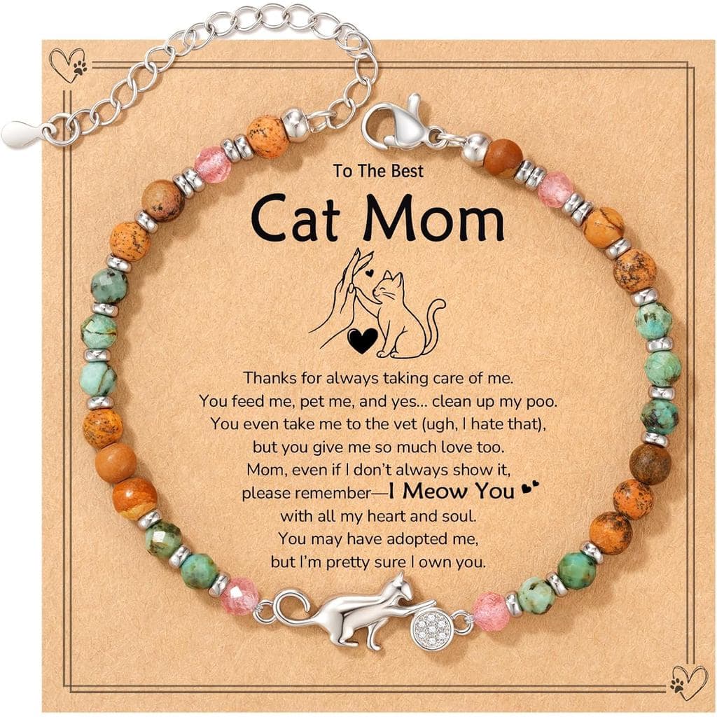 Presentes para Mães de Gatos, Pulseira para Amantes de Gatos