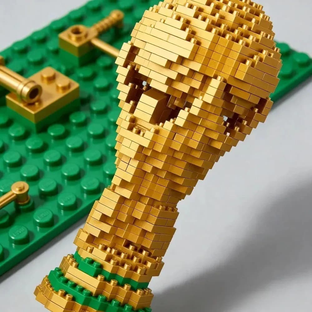 500 Peças Mini Taça Copa do mundo Montavél Blocos de Construção copa do mundo blocos 14,7CM