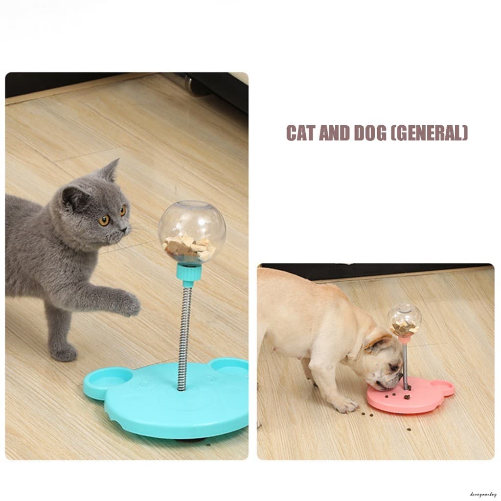Brinquedo Interativo Para Teaser De Gato-Bola Dispensadora De Comida Gatos Internos E Cães Pequenos