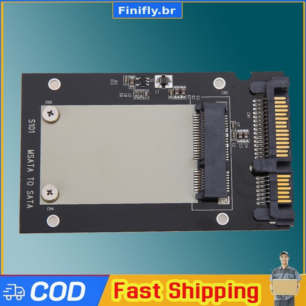 mSATA SSD Para Placa Adaptadora Conversora SATA De 2.5 Polegadas De Transição De Computador