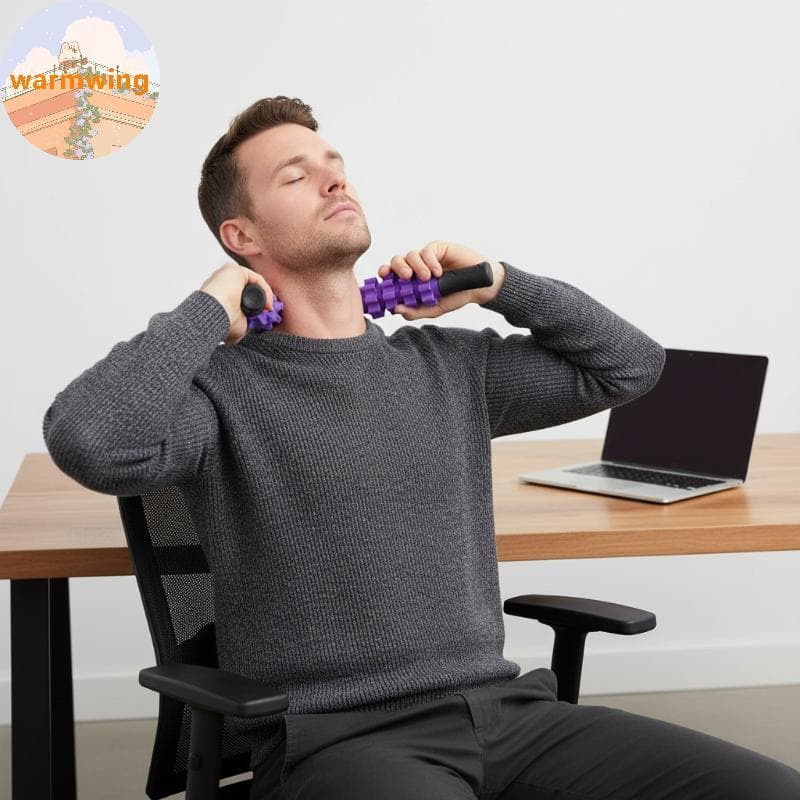 Warmwing 1 Pçs Rolo De Massagem Yoga Sti Ferramenta De Alívio De Dor De Tecido Profundo Leve Para Ginásio Esportes Relax