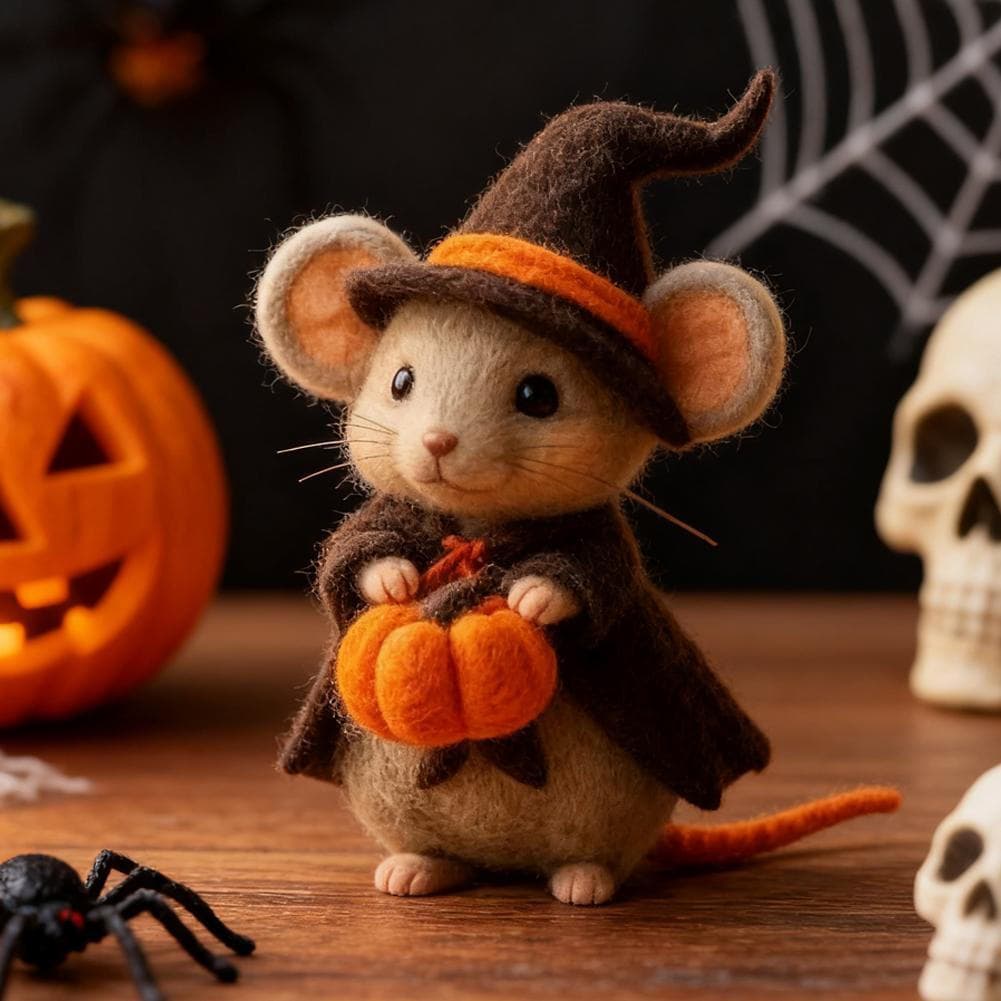Novo Rato De Abóbora Fantasma De Halloween Coordenado Fofo Com Nossos Outros Criaturas Colecionáveis U0e7