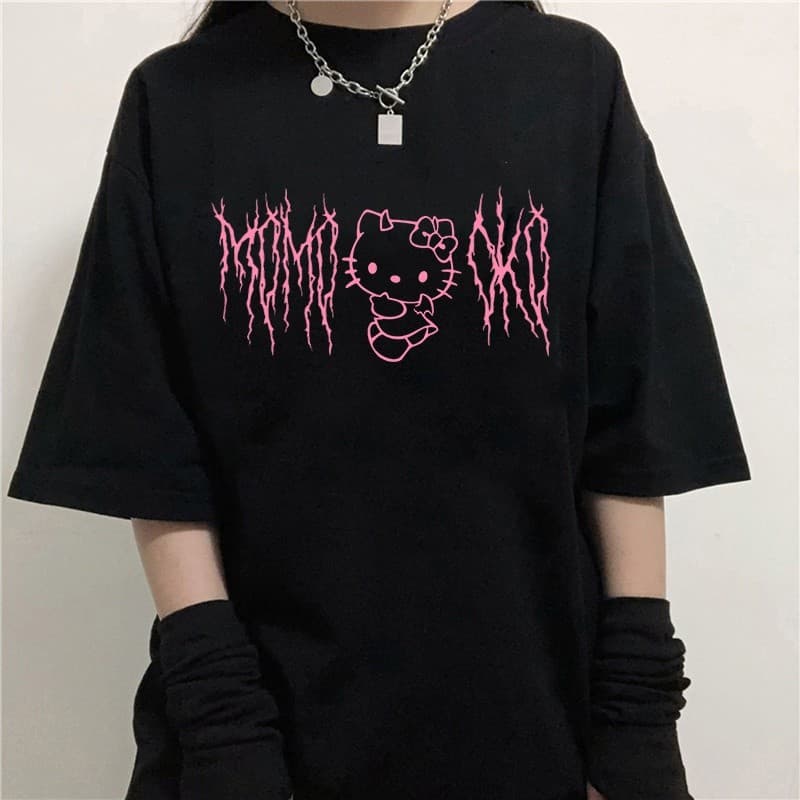 Camiseta Feminina hello kitty kuromi
