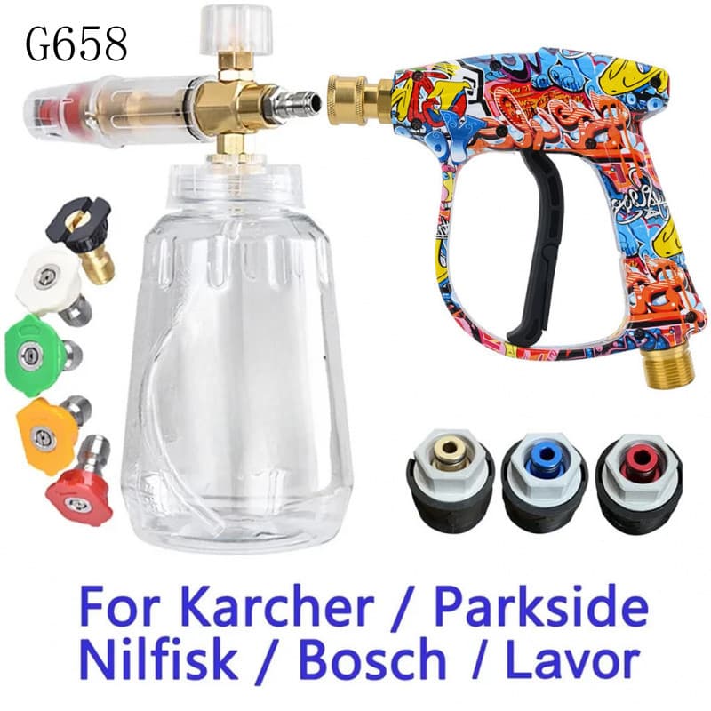 Pistola de Água de Alta Pressão para Lavagem de Carros, Conector de Mangueira para Karcher, Nilfisk, Parkside, Bosch, La