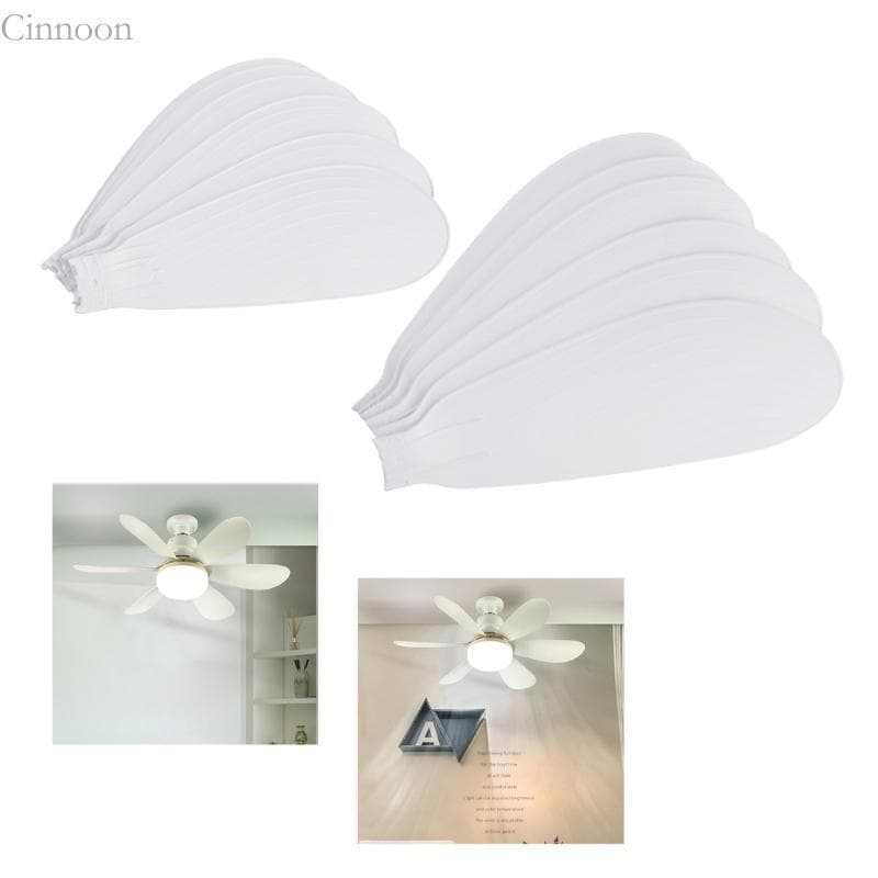 CINN 6 Peças Ventilador Substituição Para Teto Interno E27 Luz LED Pequeno Elétrico Economia Energia
