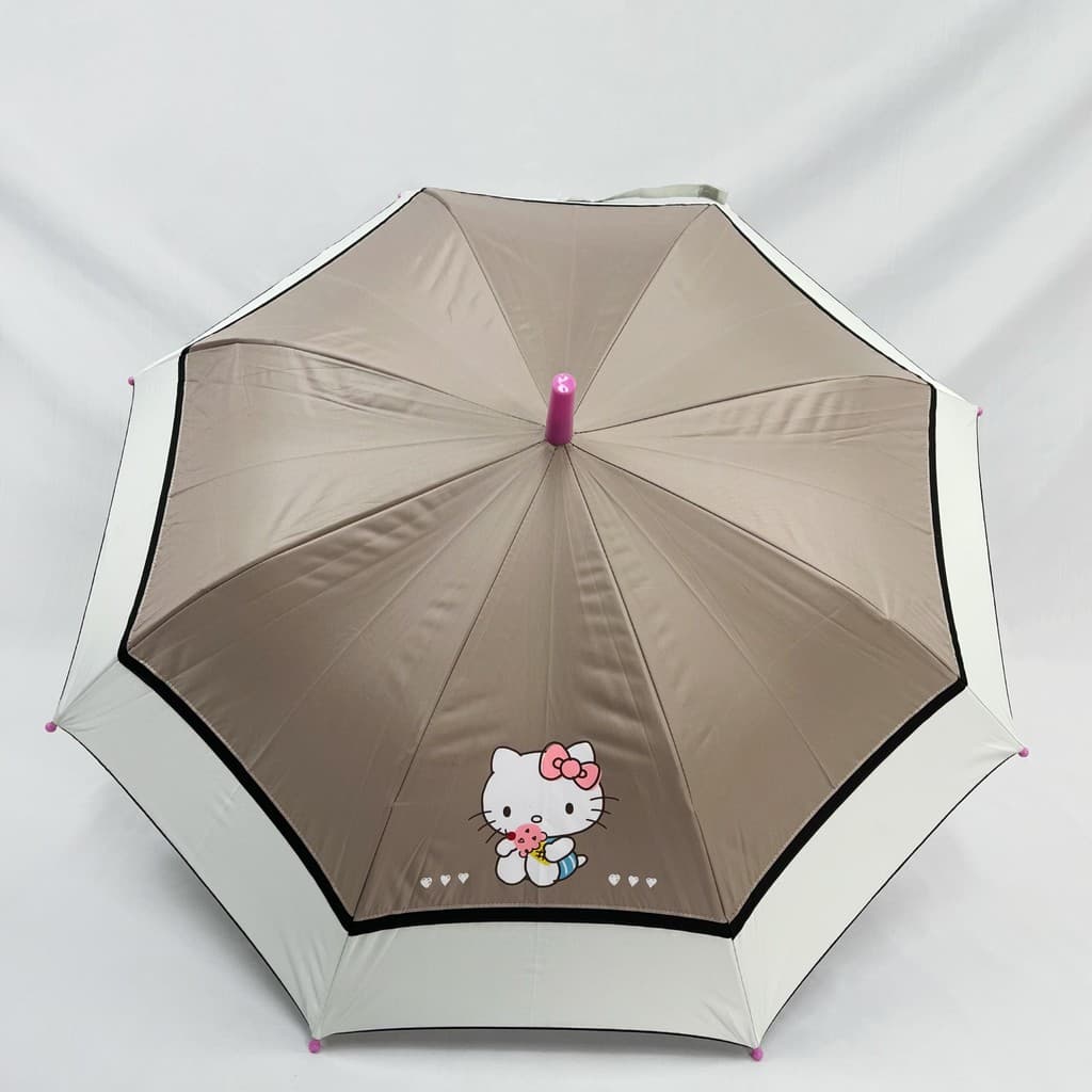 Hello Kitty Revestimento de vinil para meninas estudantes usam gatinho fofo protetor solar de borda grande sombreamento