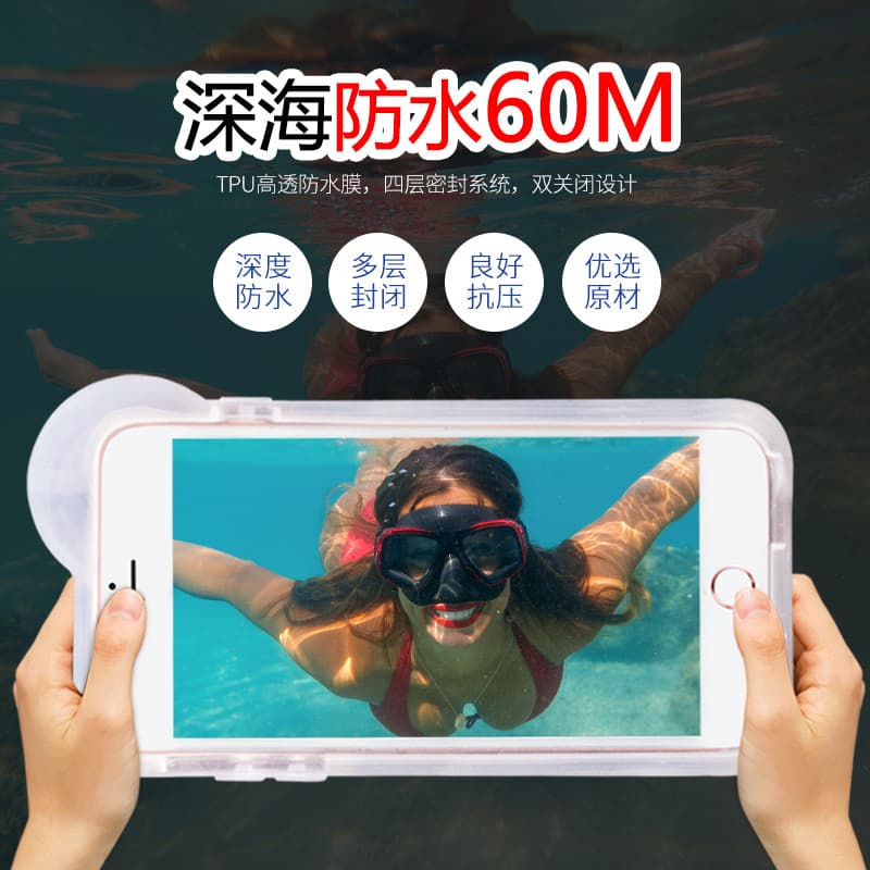 Natação saco do telefone móvel à prova dwaterproof água capa de mergulho tela toque iphone Apple xs fotografia subaquáti