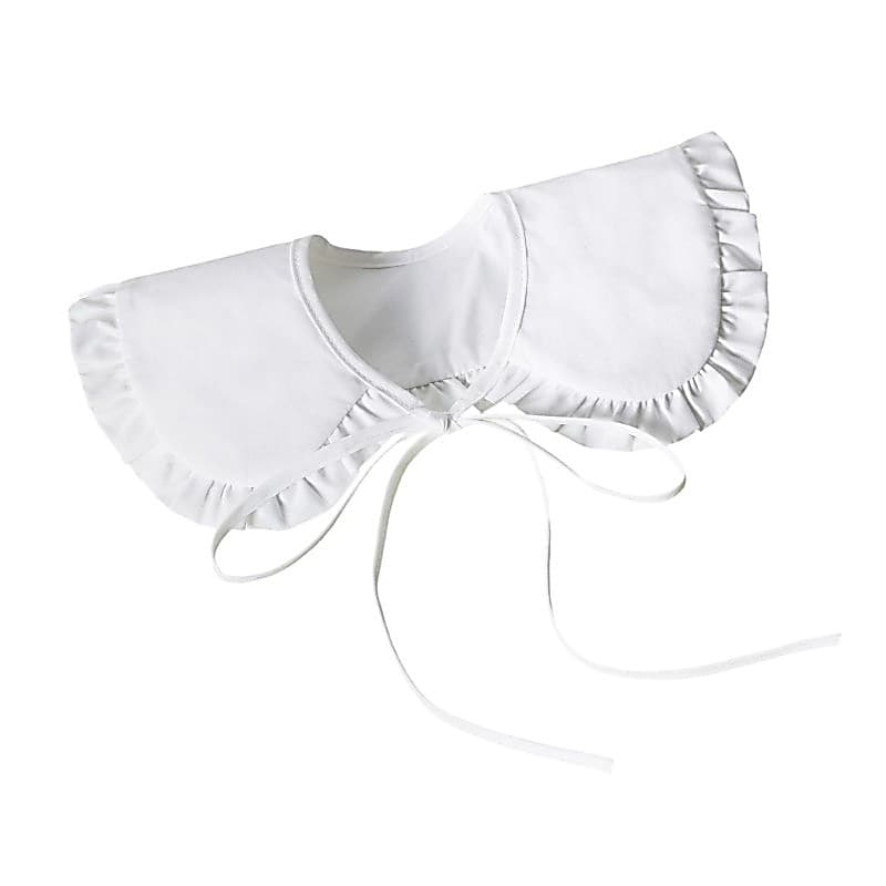 Blala Decorativo Babados Pescoço Colarinho Rendas Amarrado Gola Falsa Para Crianças Roupa Diária