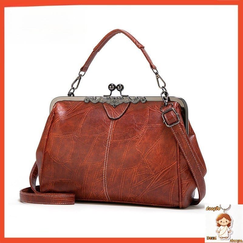 Vintage Simples Feminino Crossbody Saco De Alta Qualidade Couro Do Plutônio Retro Senhora Tote