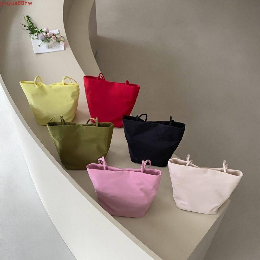 JUNYUE Bolsa Para Axilas , Balde De Nylon De Cor Sólida Estilo Coreano Feminina Leve De Grande Capacidade