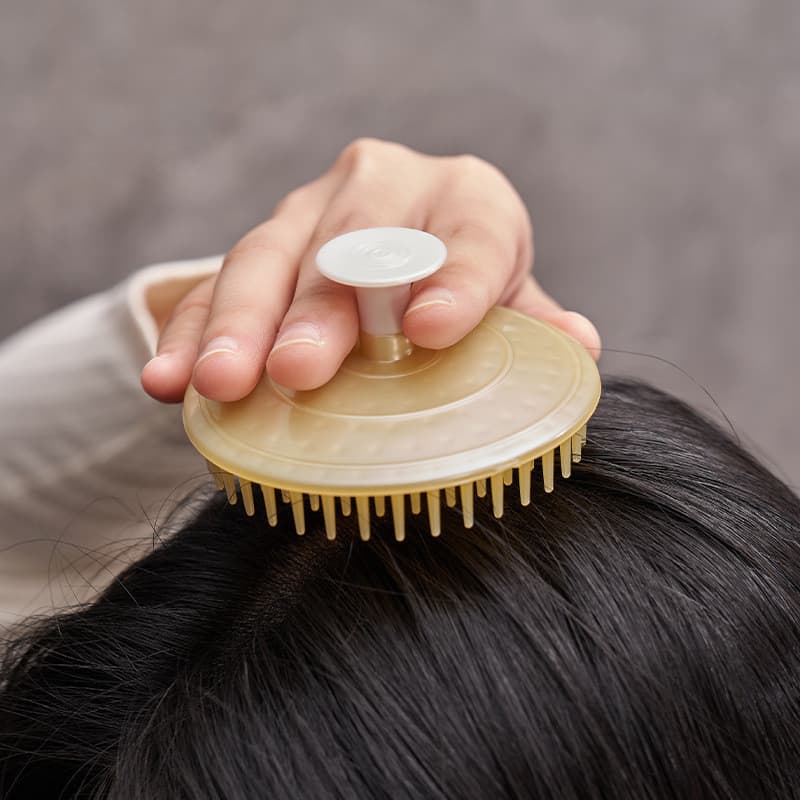 Cabeça de escova de shampoo doméstico, escova de massagem, ferramenta útil para arranhar, pente de limpeza de shampoo, e