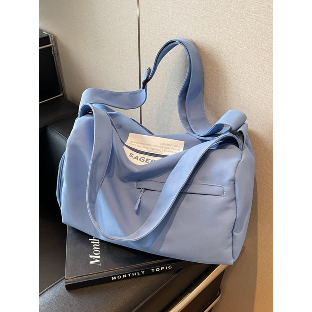 Bolsa de lona grande capacidade masculina bolsa de viagem de curta distância feminina leve esportes ginásio saco de arma