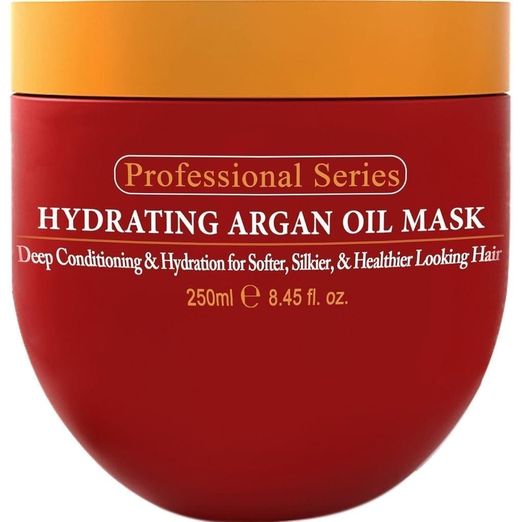 Máscara Capilar Hidratante com Óleo de Argan Arvazallia e Condicionador Profundo para Cabelos Secos ou Danificados (Pote