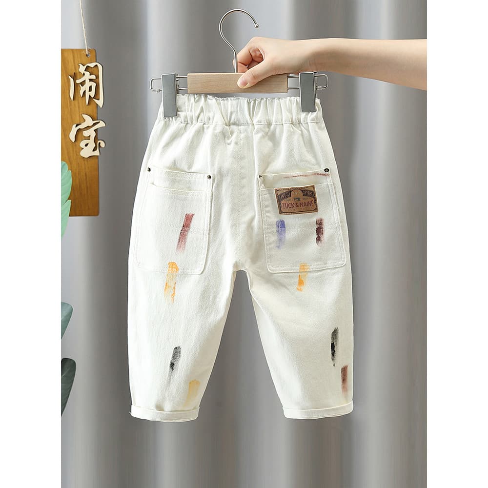 Meninos calças crianças macacão primavera outono estilo bebê calças casuais meninos roupas de outono 2026 novo estilo ca