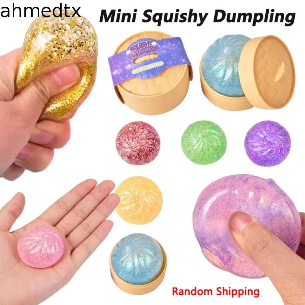Brinquedos Moles De Bolinho AHMEDTXB , Mini Mole De Pão Realista Com Glitter , Bola De Inquietação Sensorial Macia E Fof