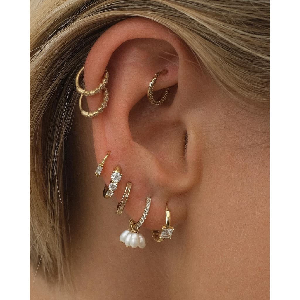 Conjunto de brincos com corrente de estrela e lua estilo Ins, com hexagrama, brincos de zircônia personalizados e elegan
