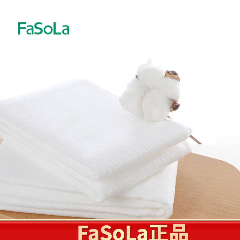 FaSoLa toalha de banho descartável, toalha de algodão puro seco, tamanho de viagem, toalha de rosto absorvente, espessad