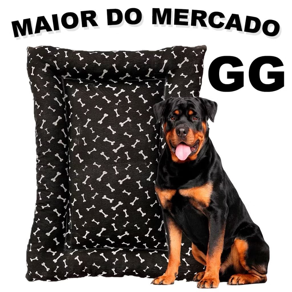 Cama Pet GG para Cachorro Porte Grande Caminha Espaçosa Anti Frio Lavável Antiderrapante