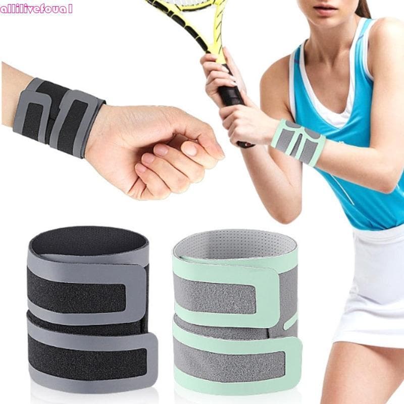 allilivefoua1 Pulso Fecho Gancho Ajustável Para Exercícios Ginástica Tênis Proteção Fina Confor