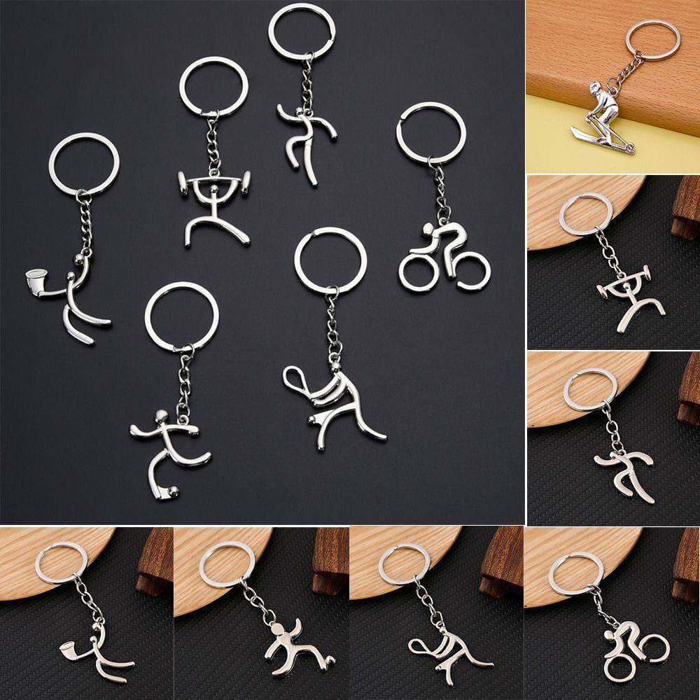 Chaveiro Com Logotipo Esportivo De Metal  , Enfeites De Para Corrida De Bicicleta , Pingente De Liga De Esqui D