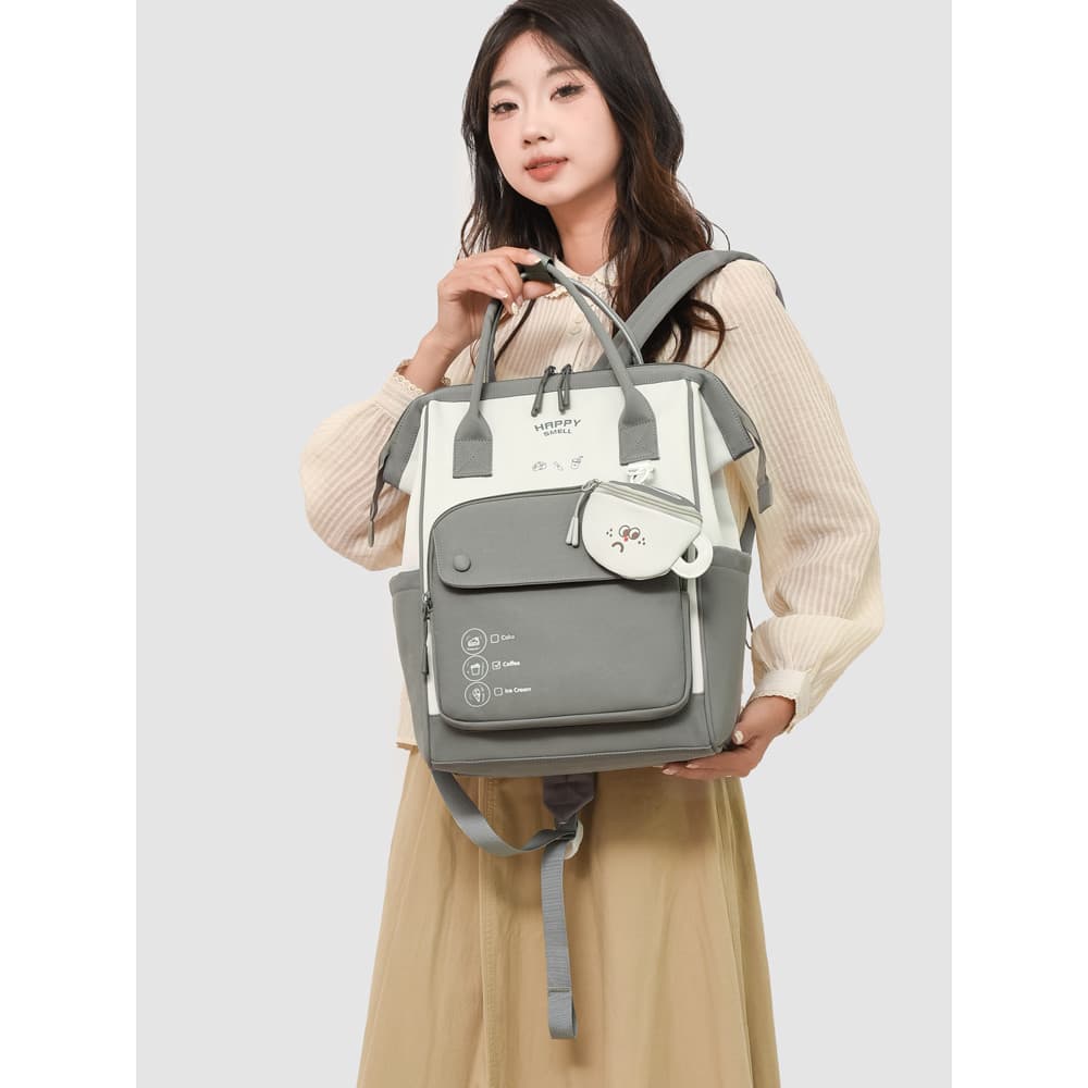 Mochila feminina Campus menina júnior escola secundária estudante universitário mochila de alto valor grande-Capa