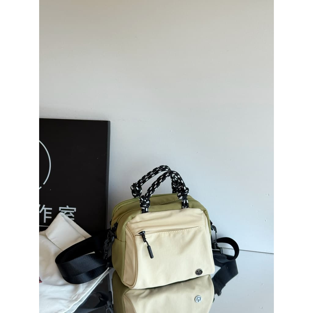 Nicho multi-bolso caixa de leite saco do mensageiro multi-camada multi-bolso portátil pequeno saco de ombro saco do mens
