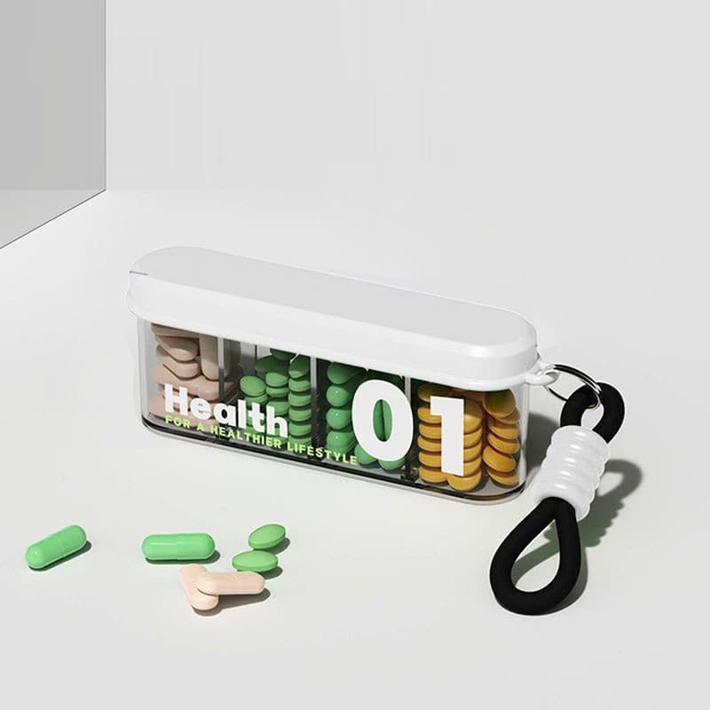 BH Vitaminas Pílula Caso Recipiente De Cuidados De Saúde Caixa De Comprimidos Divisores De Viagem Medicina Casos Portáti