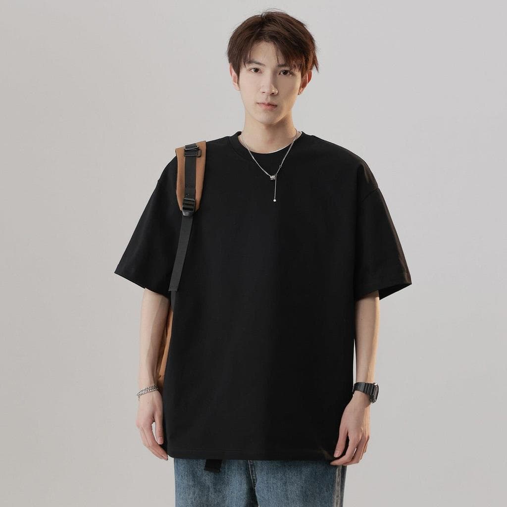 2026 Casual meia manga algodão camiseta verão novo estilo americano Retro na moda cor gelo de manga curta camiseta mascu