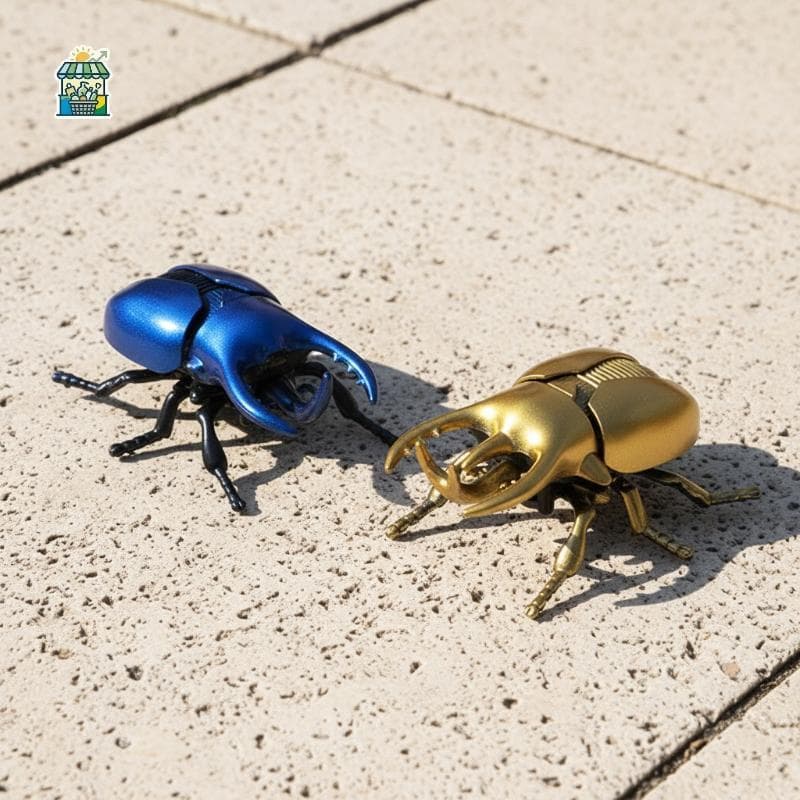 Besouro Interativo Para Crianças , 1 Peça , Simulação De Insetos Engatinhando , Modelo Em Miniatura Animais De Estimação
