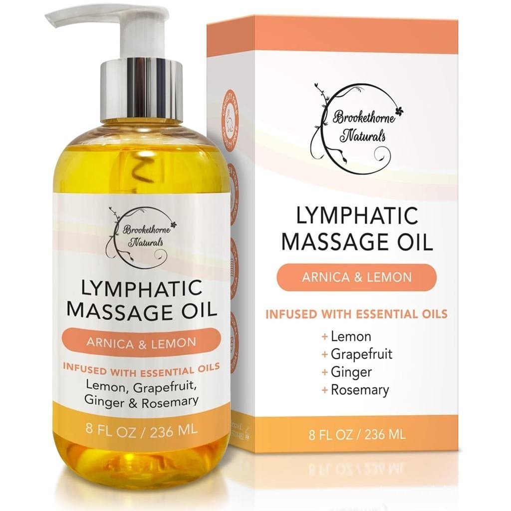 Óleo de Massagem Linfática para Terapia de Massagem |   Óleo de Drenagem Linfática 100% Natural |   Qualidade Premium co