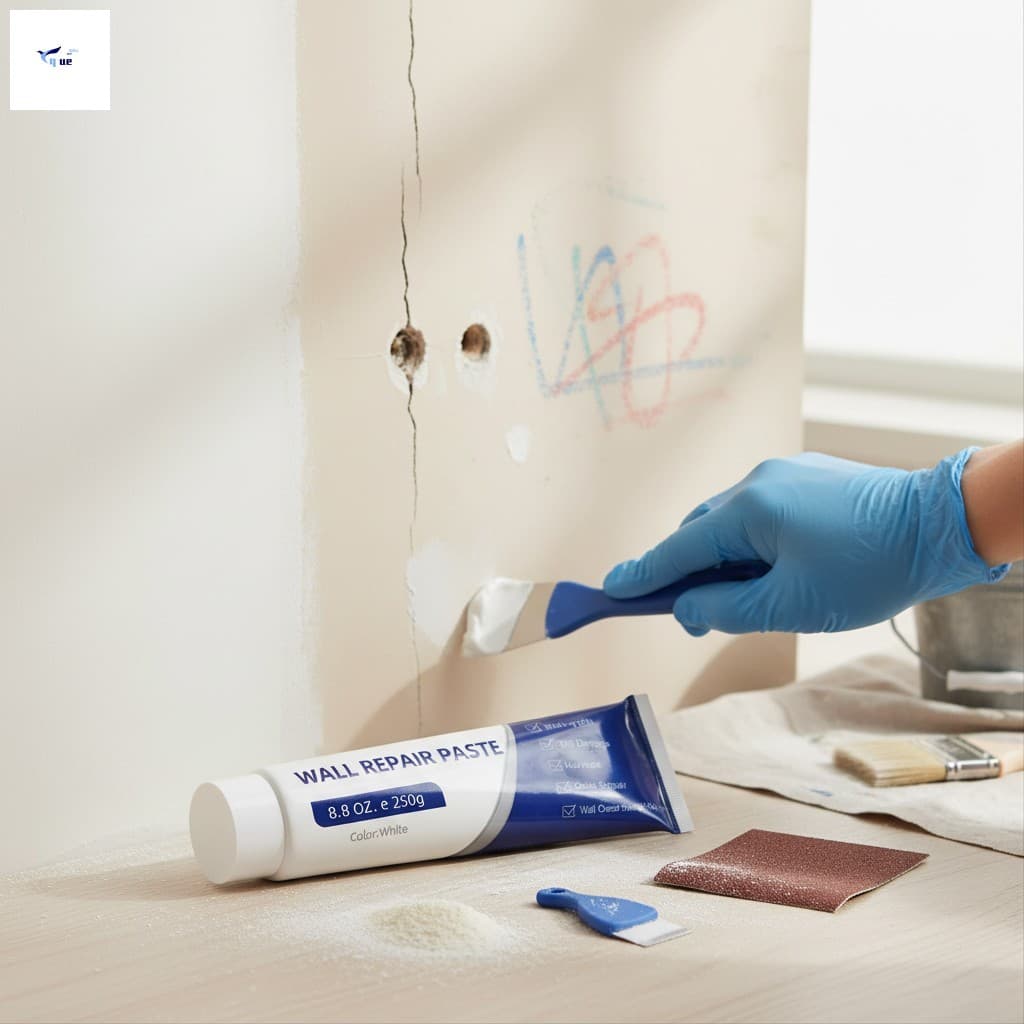 Pasta De Reparo De Parede Interna Branca À Prova D'água Anti Molde Ecológico Home Office