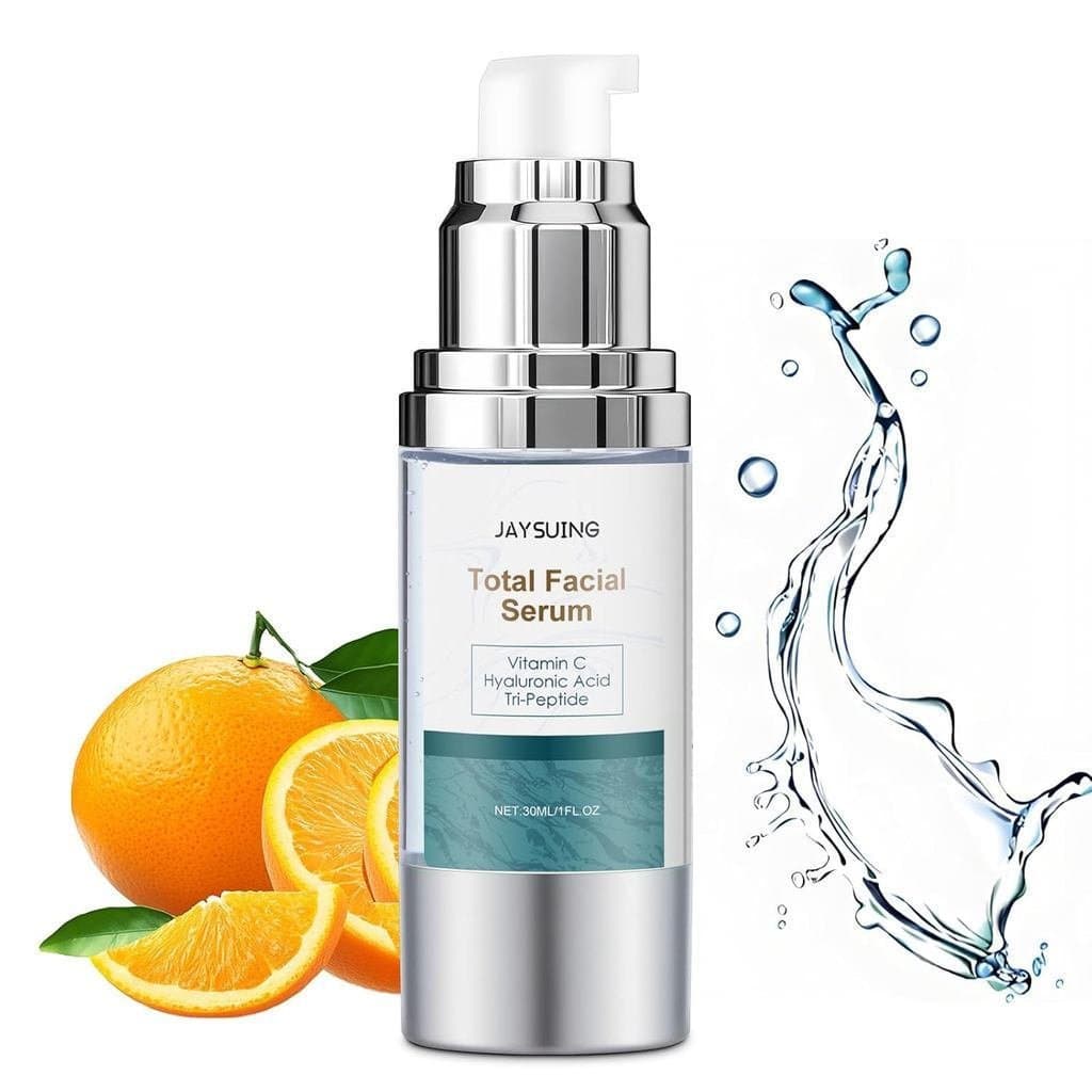 SuperVitaminCSerumforface, com Ácido Hialurônico e Peptídeos - Sérum Anti-Envelhecimento para Rosto para Mulheres e Home