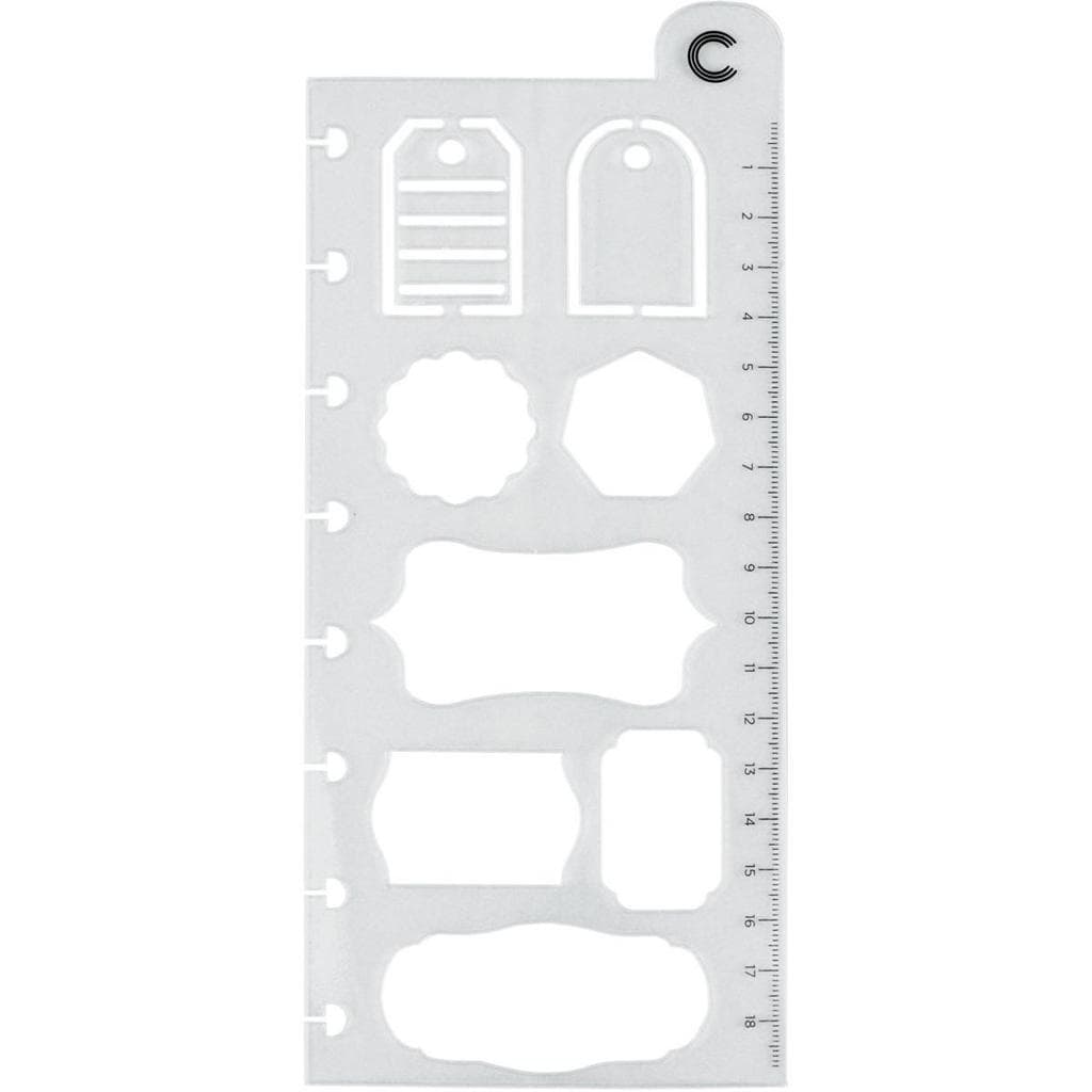 Caderno Inteligente Régua Stencil Criativa 93 mm x 190 mm - Caderno Inteligente