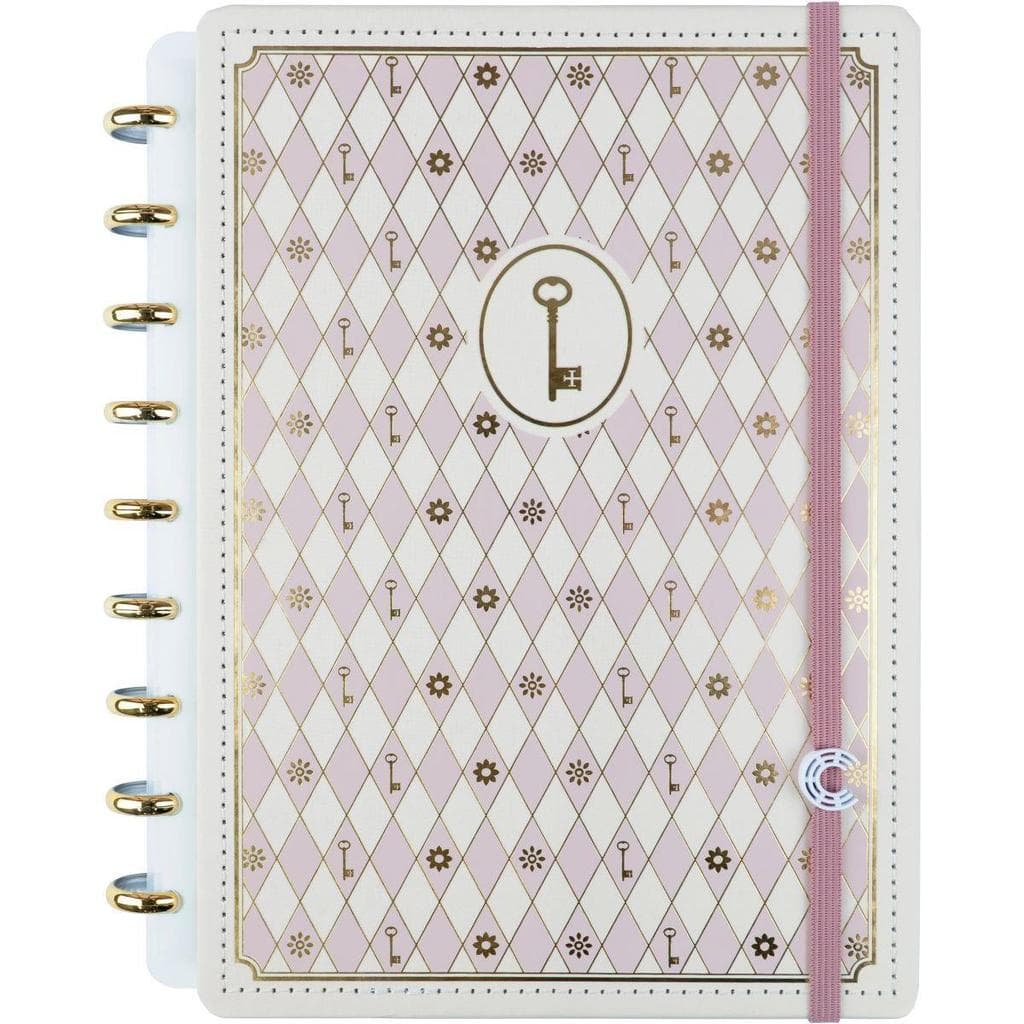 Caderno Inteligente Médio Isa Akkari Rose Key 80 fls. 190 mm x 255 mm - Caderno Inteligente
