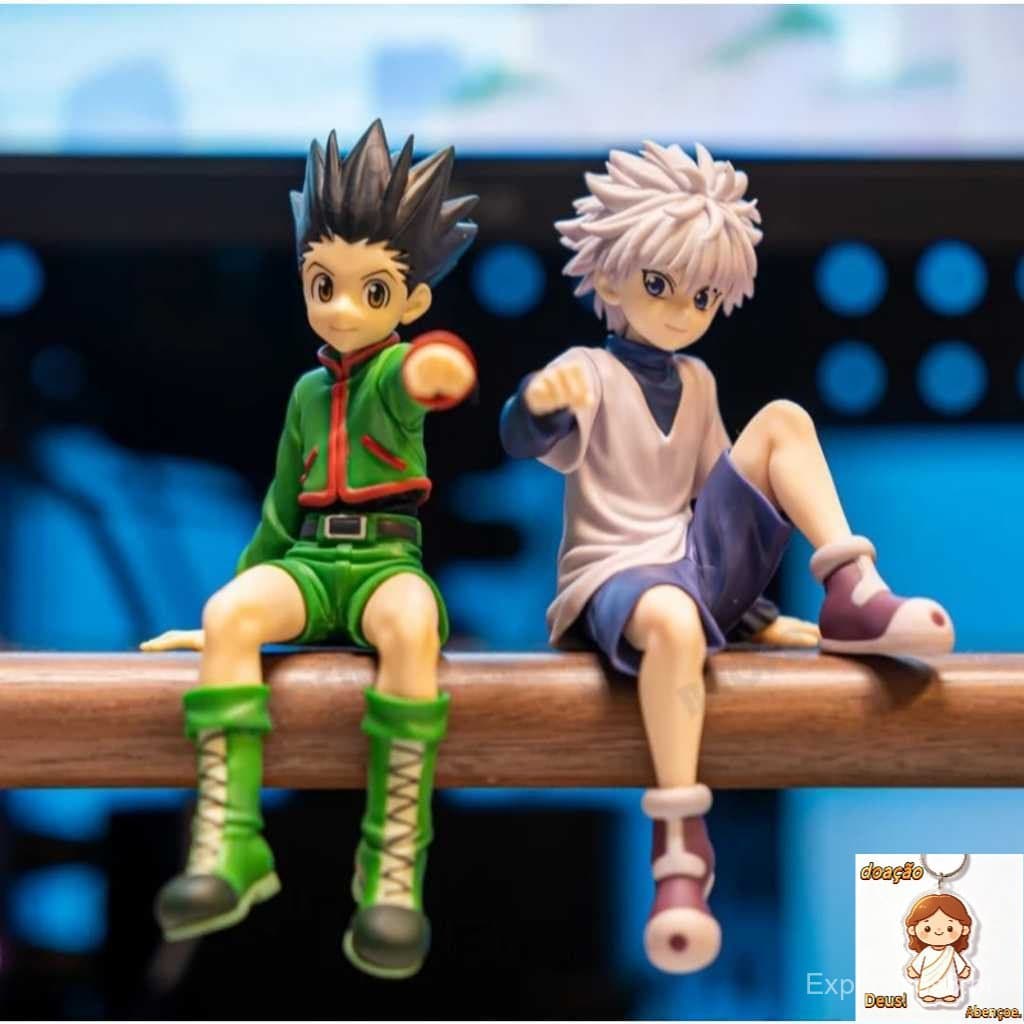 Action Figure Hunter x Hunter Gon Freecss & Killua Zoldyck Bonecos Colecionáveis PVC 13cm Anime