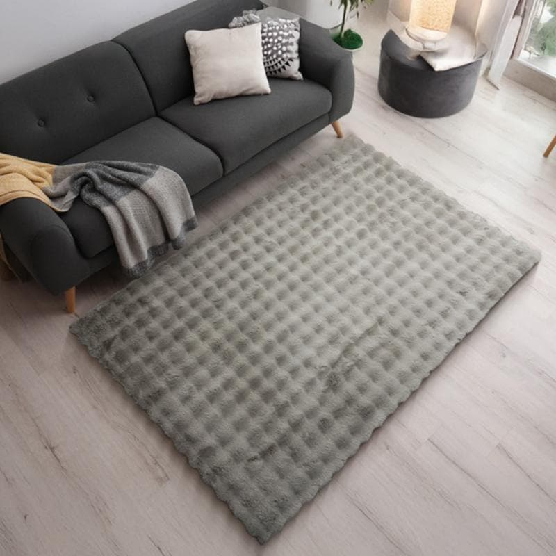 Tapete Bubble Efeito Pele de Coelho 200x140 Cm Daju